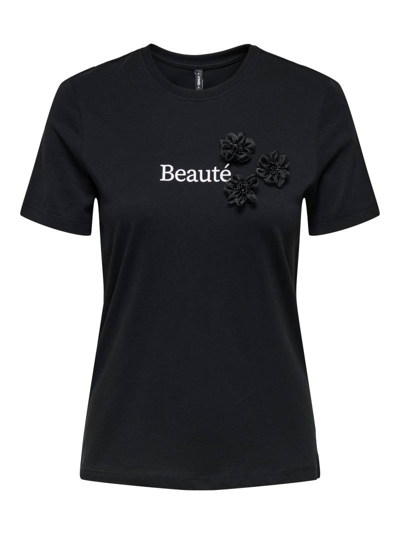 ONLY - ONLBLOSSOM LIFE S/S TOP BOX JRS black - Gr. - S von ONLY