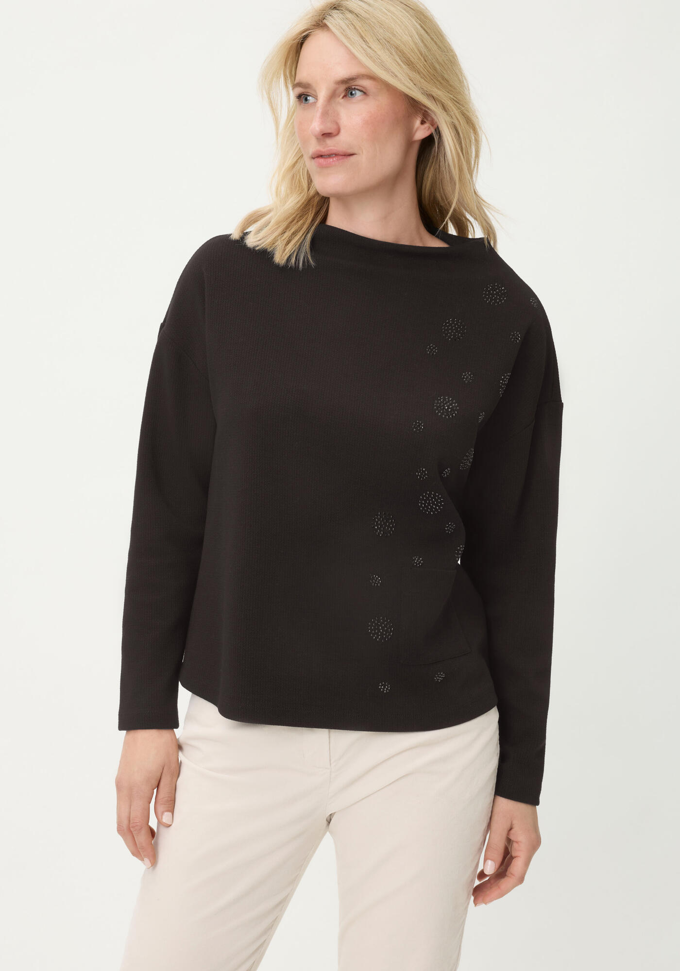 Olsen - Sweatshirt Long Sleeves black - Gr. - 48 von Olsen