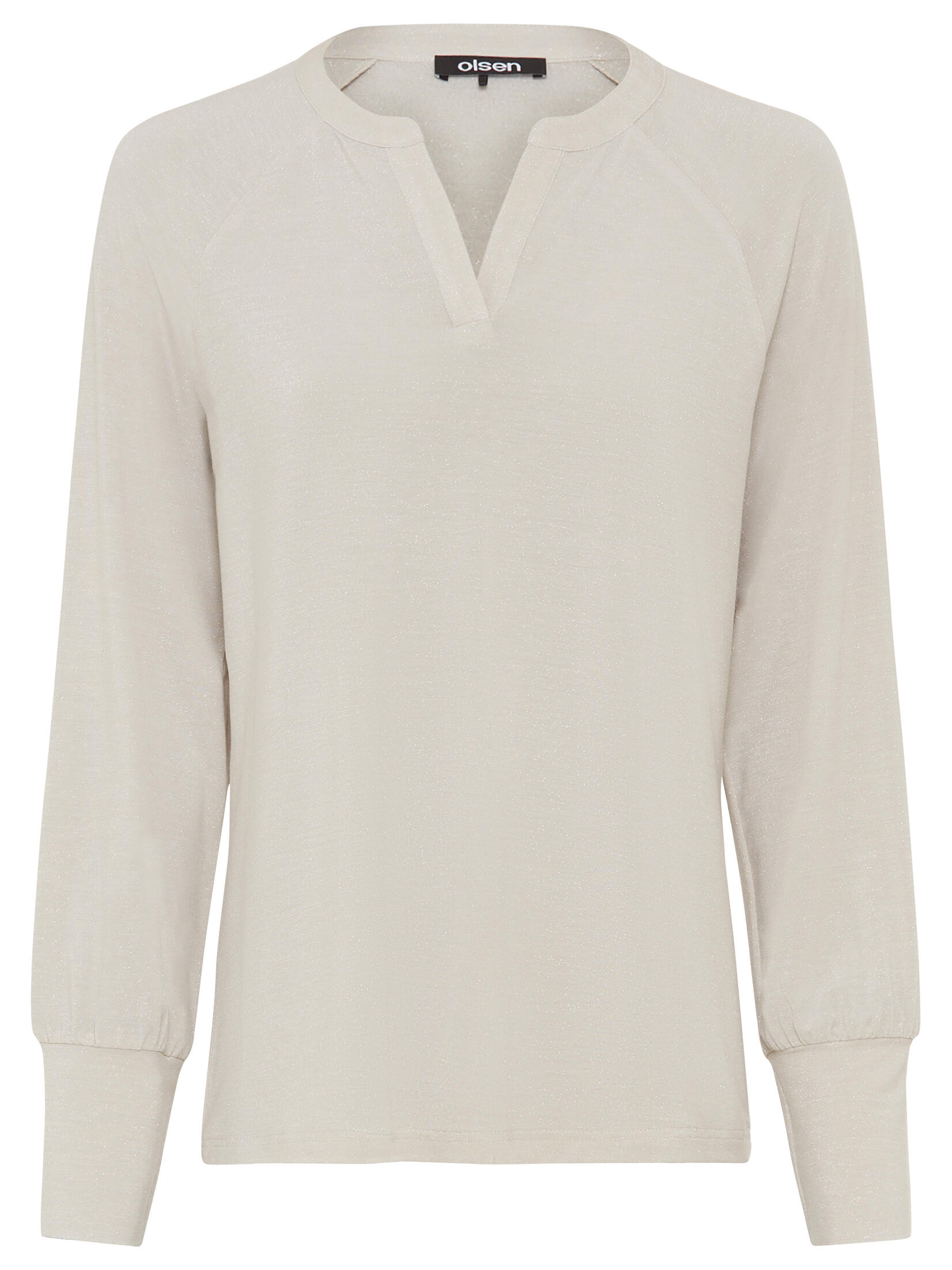 Olsen - T-Shirt Long Sleeves almond beige - Gr. - 36 von Olsen