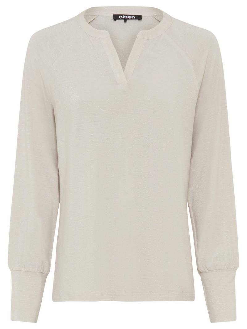 Olsen - T-Shirt Long Sleeves almond beige - Gr. - 40 von Olsen