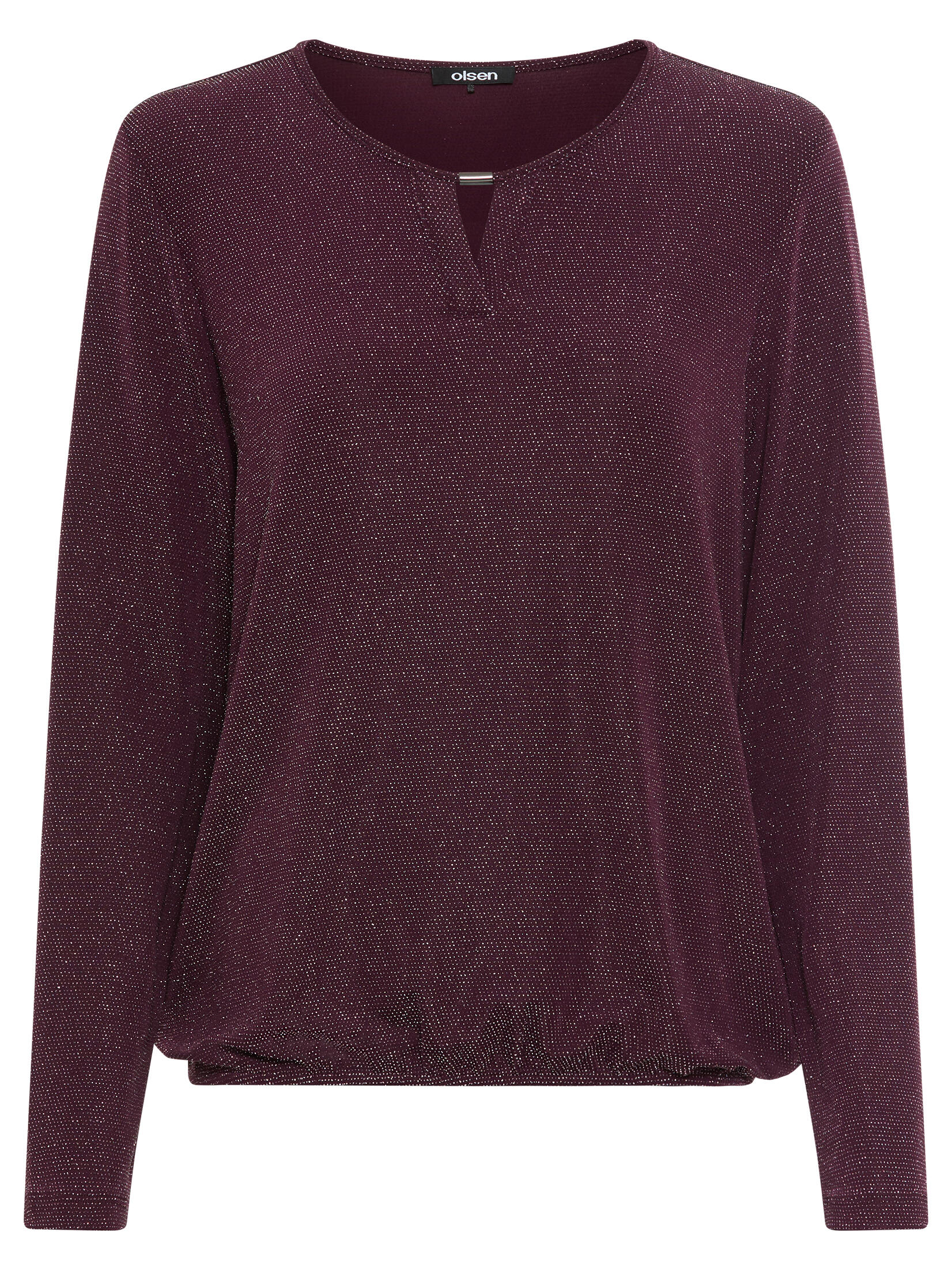 Olsen - T-Shirt Long Sleeves dark wine - Gr. - 38 von Olsen