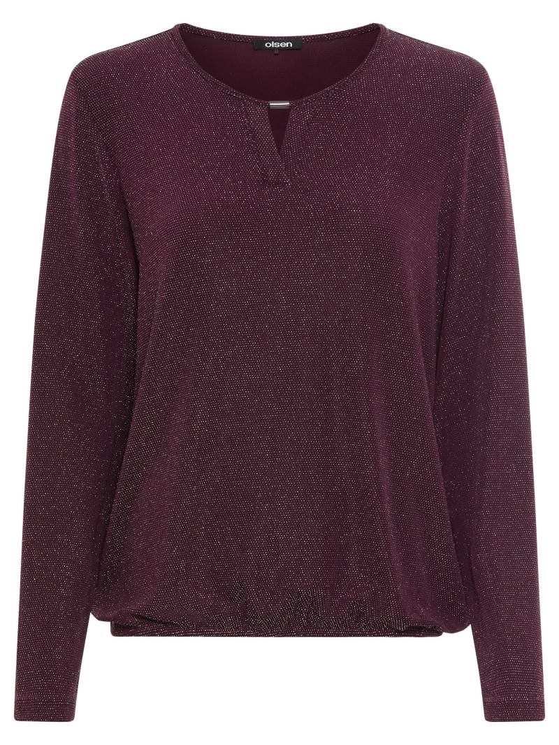 Olsen - T-Shirt Long Sleeves dark wine - Gr. - 38 von Olsen