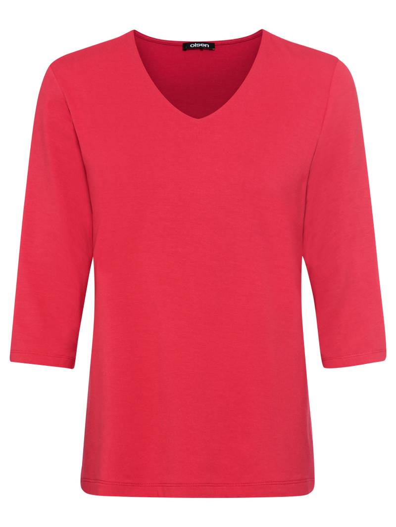 Olsen - T-Shirt Long Sleeves teaberry red - Gr. - 42 von Olsen