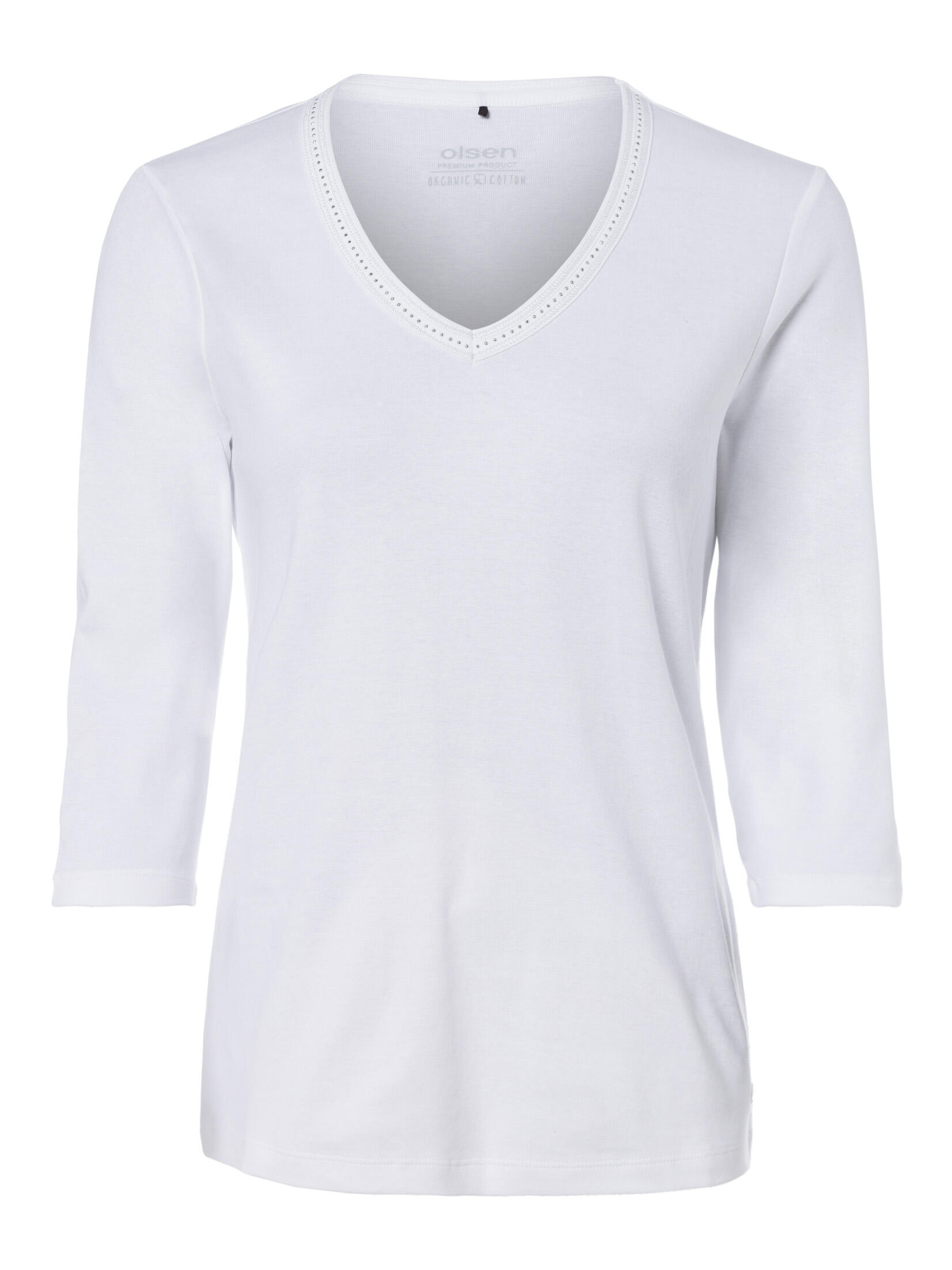 Olsen - T-Shirt Long Sleeves white - Gr. - 36 von Olsen