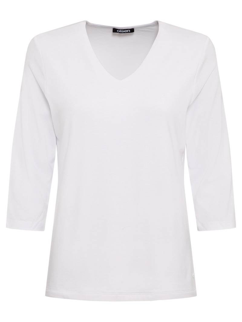 Olsen - T-Shirt Long Sleeves white - Gr. - 36 von Olsen