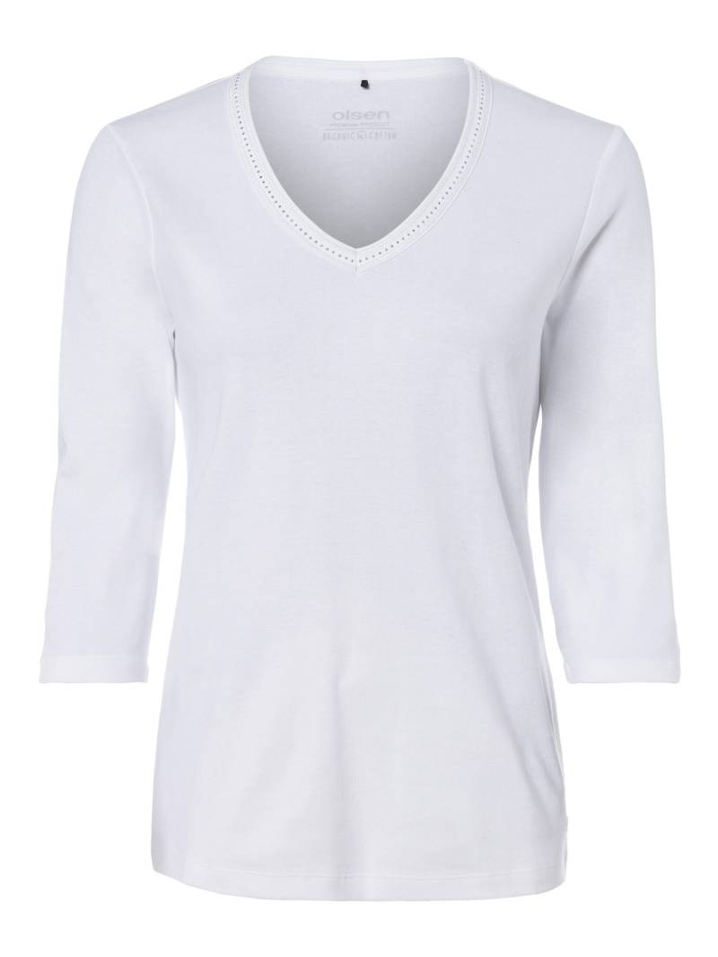 Olsen - T-Shirt Long Sleeves white - Gr. - 38 von Olsen