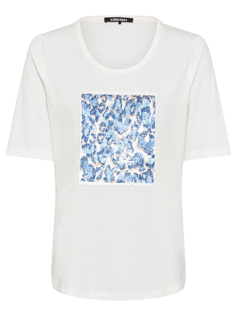 Olsen - T-Shirt Short Sleeves off white - Gr. - 42 von Olsen