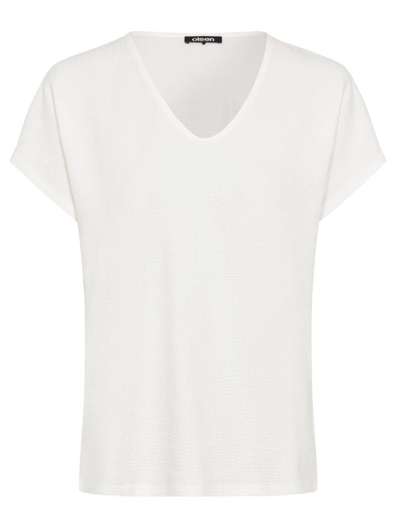 Olsen - T-Shirt Short Sleeves off white - Gr. - 46 von Olsen