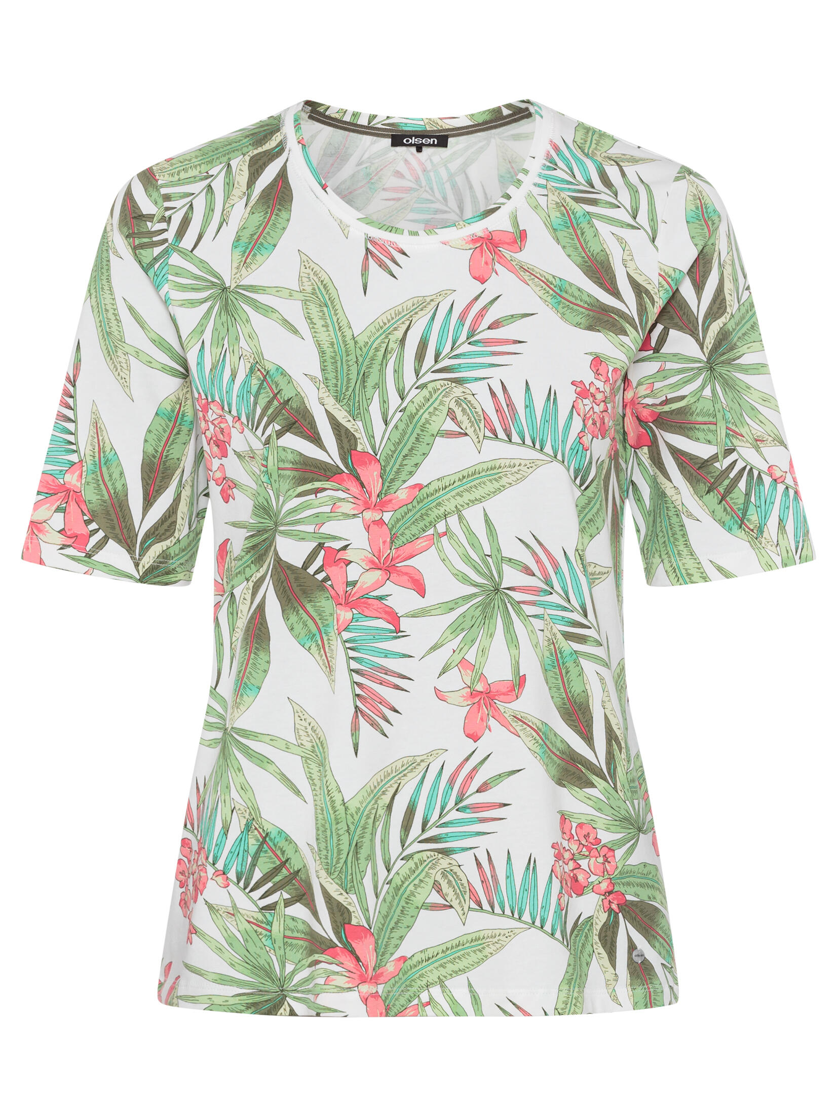 Olsen - T-Shirt Short Sleeves white - Gr. - 48 von Olsen