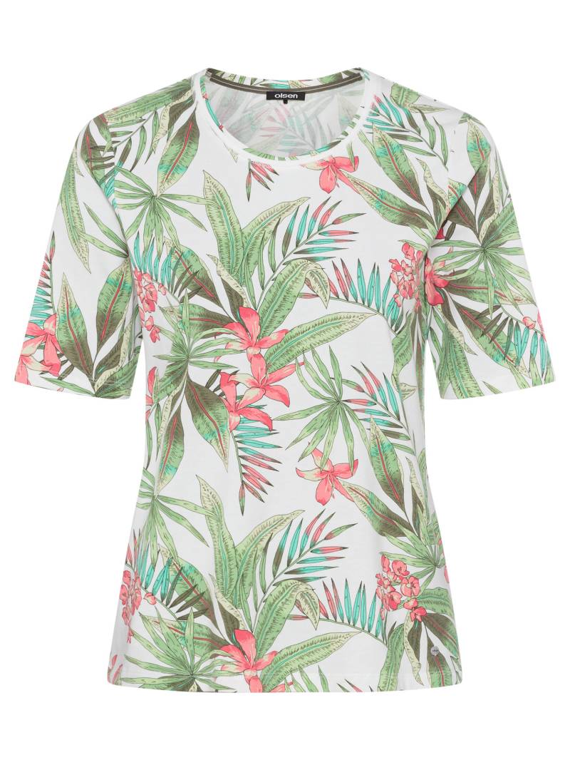 Olsen - T-Shirt Short Sleeves white - Gr. - 48 von Olsen