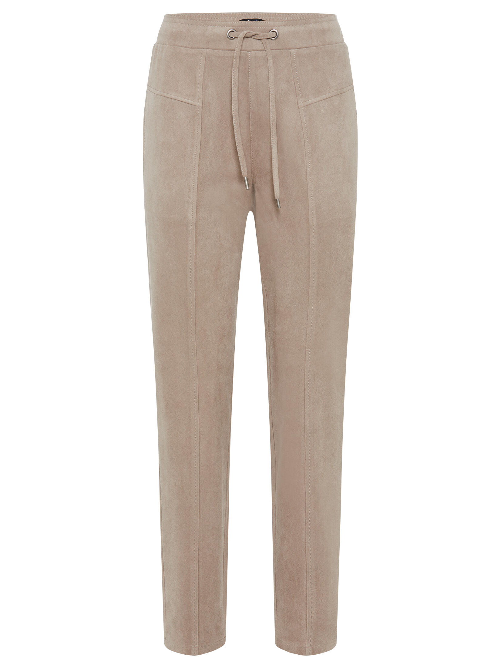 Olsen - Trousers Casual Cropped dark taupe - Gr. - 42 von Olsen