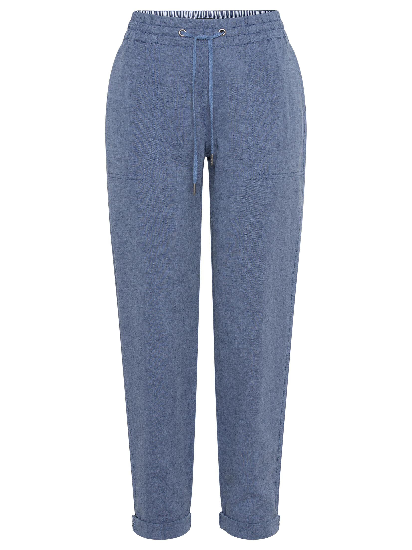 Olsen - Trousers Casual Cropped indigo denim mel. - Gr. - 38 von Olsen