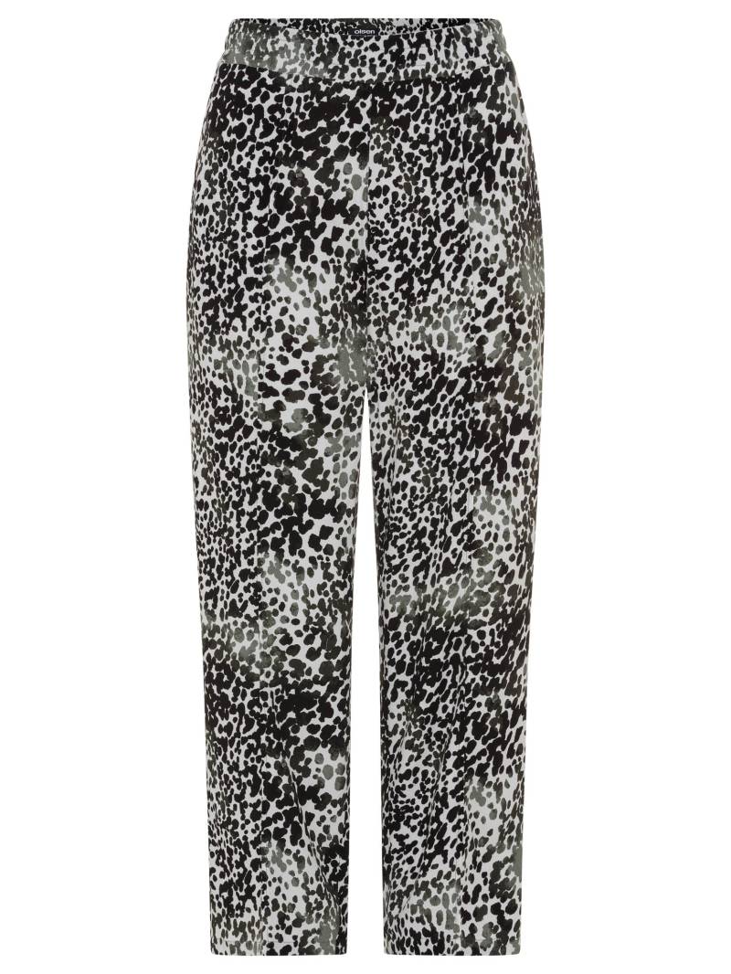 Olsen - Trousers Casual Cropped jungle khaki - Gr. - 46 von Olsen