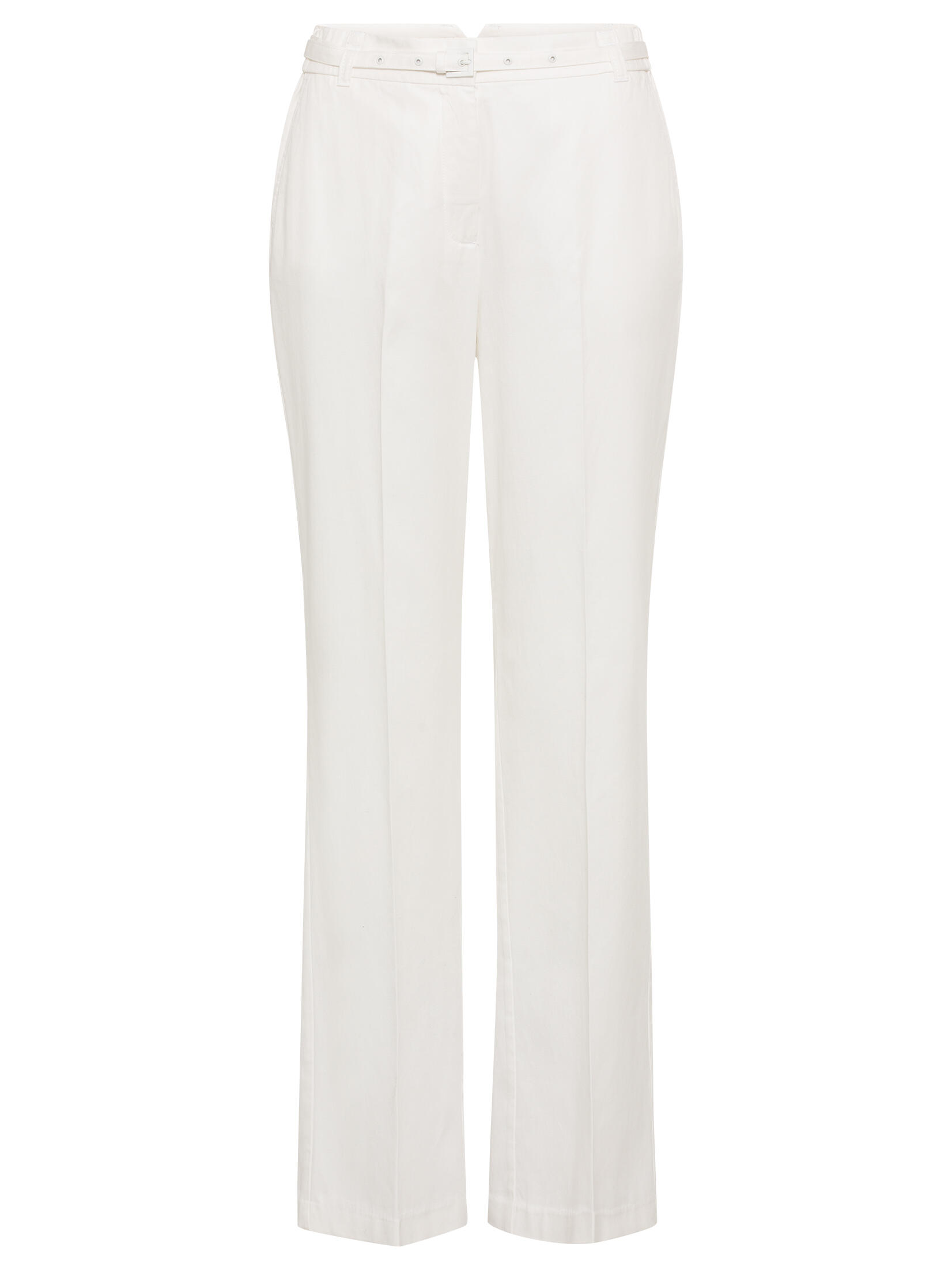 Olsen - Trousers Casual Long chiffon white - Gr. - 44 von Olsen