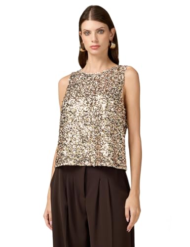 Oltre: Top, vollständig mit Pailletten Bestickt ORO M Autum Winter 24 von Oltre