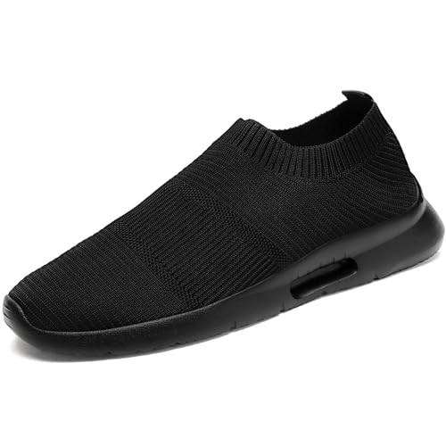 Oltyutc Damen Sneakers Slip On Schuhe Sportschuhe Leichte Laufschuhe Turnschuhe Atmungsaktiv Freizeitschuhe Walking Gym Schwarze EU 39 von Oltyutc