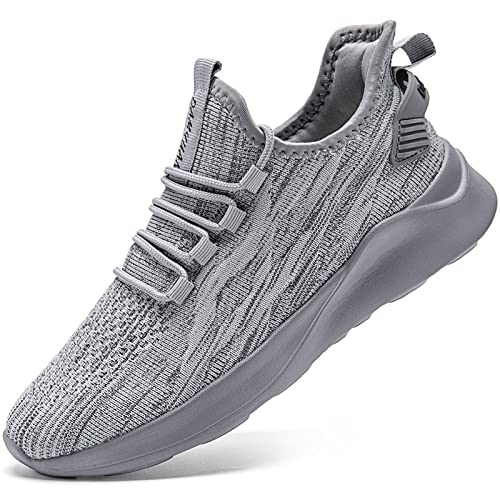 Oltyutc Schuhe Damen Turnschuhe Sportschuhe Leichte Laufschuhe Hallenschuhe Atmungsaktiv Walkingschuhe Indoor Fitnessschuhe Joggingschuhe Grau EU 36 von Oltyutc