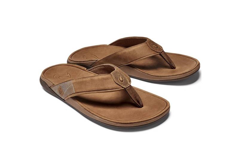 OluKai Olukai Mens Tuahine - Leder-Zehenstegsandalen Herren Sandale von OluKai
