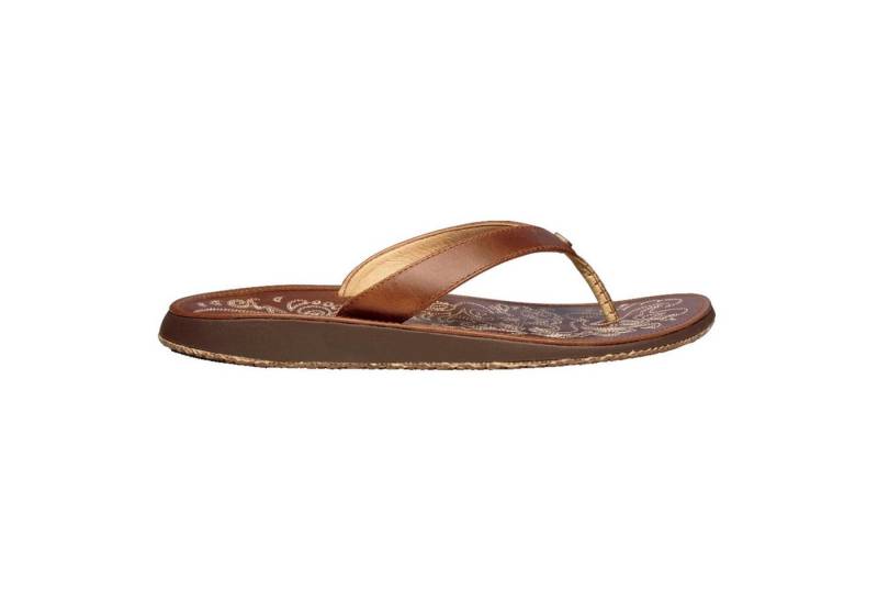 OluKai Olukai Womens Paniolo - Vollleder-Zehenstegsandalen Damen Sandale von OluKai