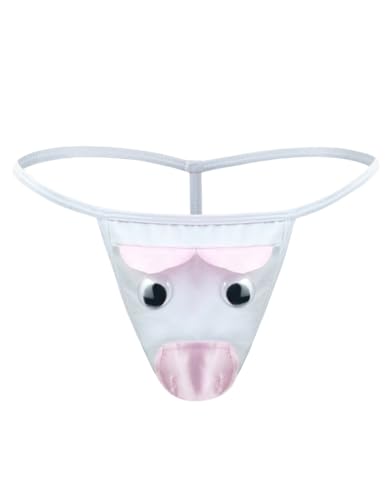 Oludkeph Herren-Strings Unterwäsche Höschen Unterwäsche G-String Niedrig Rise Niedlich Witzig Tier Stil Cosplay Beutel Männlich (DE/NL/SE/PL, Alphanumerisch, Einheitsgröße, Regular, Regular, Rosa) von Oludkeph