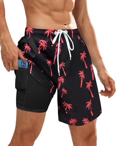 OlyPegic Herren Badehose Badeshorts mit Kompressions-Innenhose, Schnell Trocknend, Atmungsaktiv, UV-Schutz – Reißverschluss & Tasche, Verstellbarer Bund (Bademode für Strand, Schwimmbad & Freizeit) OlyPegic Herren Badehose Badeshorts mit Kompressions-Innenhose, Schnell Trocknend, Atmungsaktiv, UV-Schutz – Reißverschluss & Tasche, Verstellbarer Bund (Bademode für Strand, Schwimmbad & Freizeit) von OlyPegic
