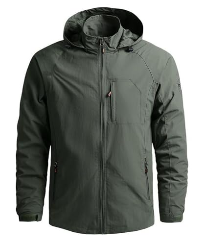 OlyljpinZ Herren Übergangsjacke Winddicht Softshelljacke Outdoor Funktionsjacke Full-Zip Freizeitjacke Windbreaker Leicht Wanderjacke Sport Outdoorjacke mit Abnehmbarer Kapuze OlyljpinZ Herren Übergangsjacke Winddicht Softshelljacke Outdoor Funktionsjacke Full-Zip Freizeitjacke Windbreaker Leicht Wanderjacke Sport Outdoorjacke mit Abnehmbarer Kapuze von OlyljpinZ