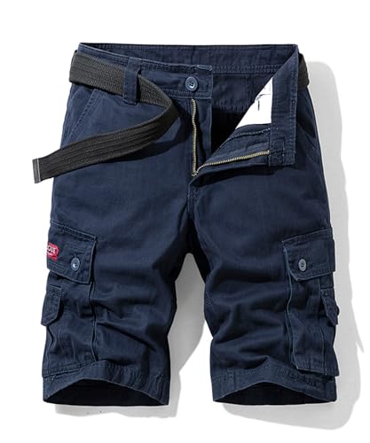 OlyljpinZ Kurze Hosen Herren Baumwolle Cargo Shorts Outdoor Sommer Freizeithose Kurze Leicht Bermuda Shorts Chino Cargohose kurz Klassische Stretch Jogginghose Sporthose Arbeitshose von OlyljpinZ