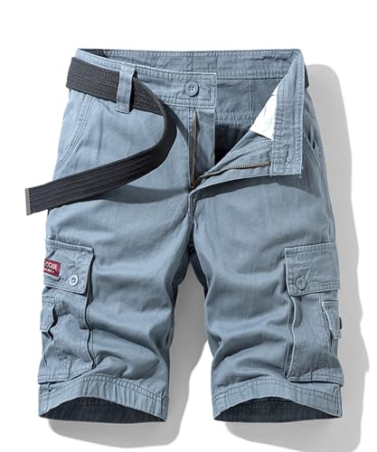 OlyljpinZ Kurze Hosen Herren Baumwolle Cargo Shorts Outdoor Sommer Freizeithose Kurze Leicht Bermuda Shorts Chino Cargohose kurz Klassische Stretch Jogginghose Sporthose Arbeitshose von OlyljpinZ