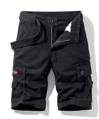 OlyljpinZ Kurze Hosen Herren Baumwolle Cargo Shorts Outdoor Sommer Freizeithose Kurze Leicht Bermuda Shorts Chino Cargohose kurz Klassische Stretch Jogginghose Sporthose Arbeitshose von OlyljpinZ