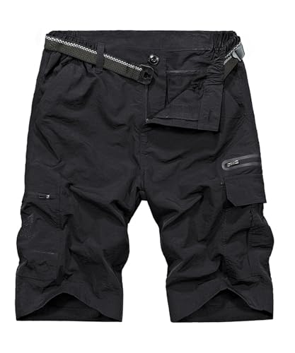 OlyljpinZ Kurze Hosen Herren Cargo Shorts Sommer Freizeithose Kurze Outdoor Bermuda Kurze Hose Elastische Taille Chino Shorts Leicht Schnell Trocknend Sporthose Jogginghose mit Multi Taschen von OlyljpinZ