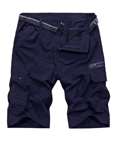 OlyljpinZ Kurze Hosen Herren Cargo Shorts Sommer Freizeithose Kurze Outdoor Bermuda Kurze Hose Elastische Taille Chino Shorts Leicht Schnell Trocknend Sporthose Jogginghose mit Multi Taschen von OlyljpinZ