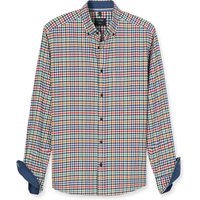 OLYMP Casual, Regular Fit, Flanellhemd mit buntem Pepita-Karo in S von Olymp