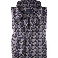 OLYMP Herren Hemd blau gemustert von Olymp