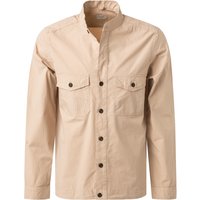 OLYMP Herren Overshirt beige Baumwoll-Stretch von Olymp