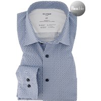 OLYMP Herren Hemd blau gemustert von Olymp