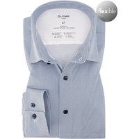 OLYMP Herren Hemd blau gemustert von Olymp