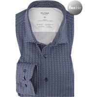 OLYMP Herren Hemd blau gemustert von Olymp