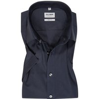 OLYMP Herren Kurzarmhemd blau von Olymp