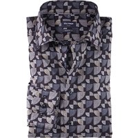 OLYMP Herren Hemd blau Baumwolle von Olymp