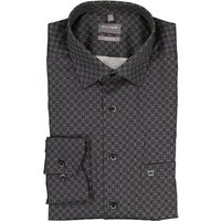 OLYMP Herren Hemd grau gemustert Comfort Fit von Olymp