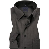 OLYMP Herren Hemd grau Baumwolle von Olymp
