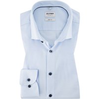 OLYMP Herren Hemden blau Baumwoll-Stretch von Olymp