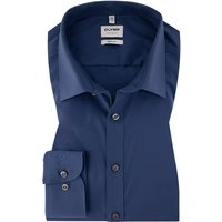 OLYMP Herren Hemd blau Baumwoll-Stretch von Olymp