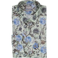 OLYMP Herren Hemd grau geblümt Comfort Fit von Olymp