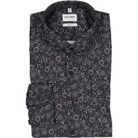 OLYMP Herren Hemden grau geblümt von Olymp