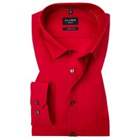 OLYMP Herren Hemd rot Baumwoll-Stretch von Olymp