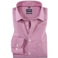 OLYMP Herren Hemd rot meliert von Olymp