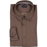 OLYMP Herren Hemd braun Baumwolle von Olymp