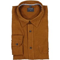 OLYMP Herren Hemd braun Baumwolle von Olymp