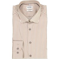 OLYMP Herren Hemden beige,braun gestreift von Olymp